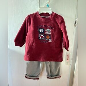 6mo fleece baby outfit